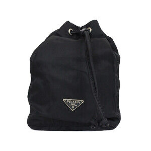 PRADA Drawstring Pouch Black